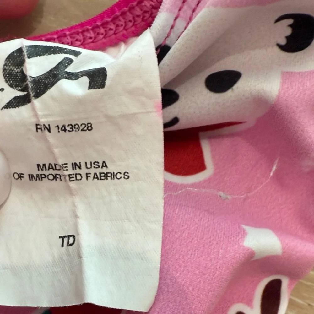 GK Elite Pink Holiday Themed  Size toddler Gymnastics or Dance Leoatrd